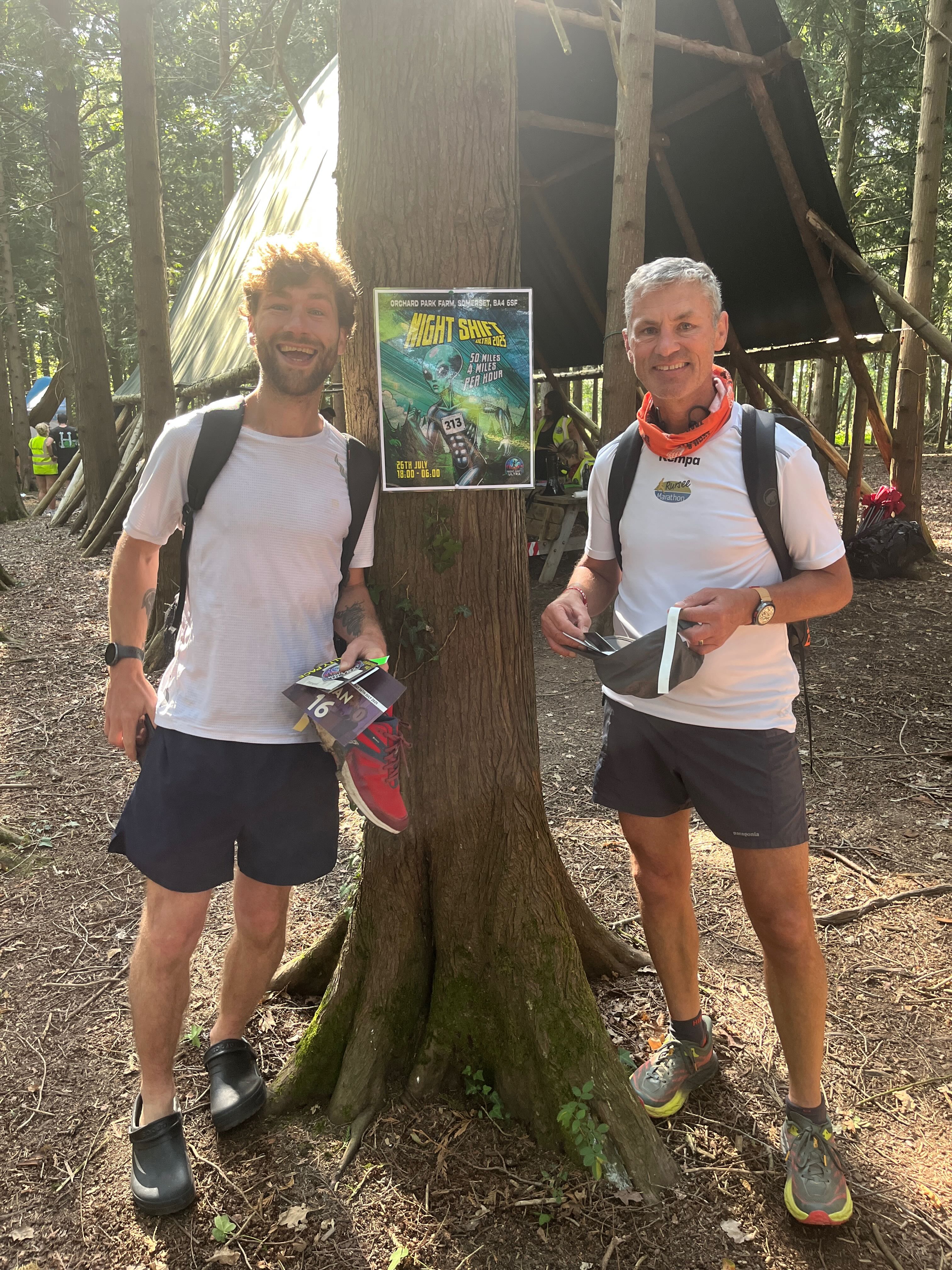 Gary and Sean pose for the night shift