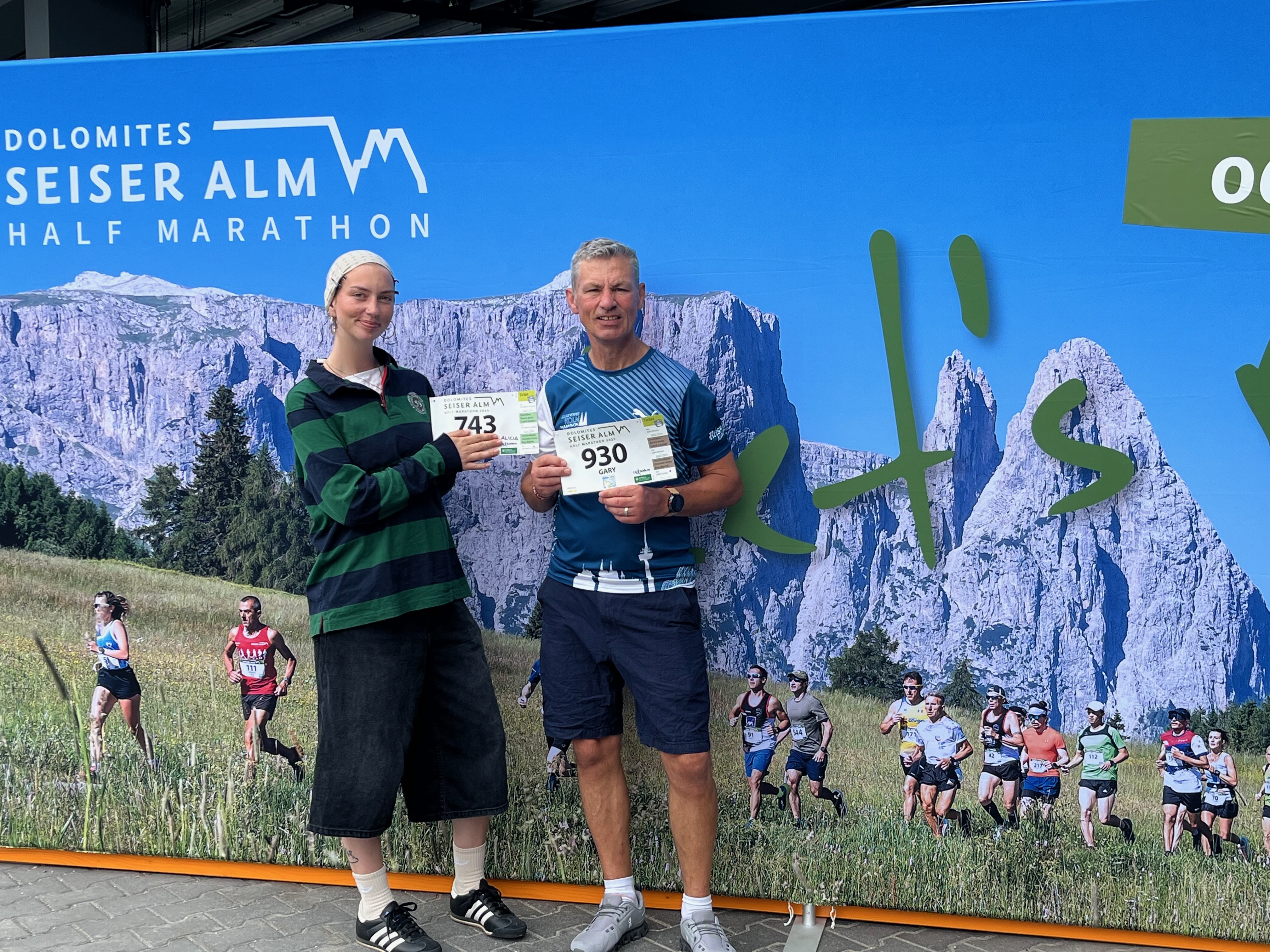 Alicia and Gary - pre race